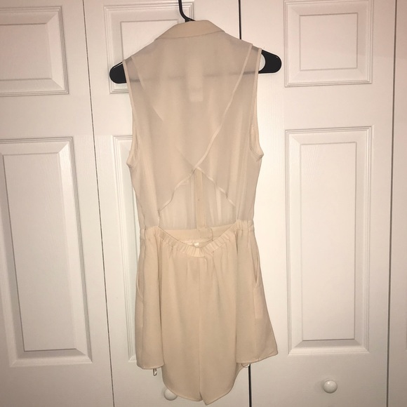 Cream Romper - Picture 2 of 4